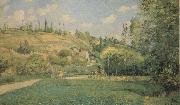 Camille Pissarro A Cowherd at Pontoise Sweden oil painting artist